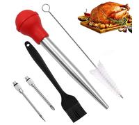 Accessoire Cuisine Poire Poires à Sauce en Seringue Patisserie Seringue Alimentaire Poire à Jus Truee Viande De Seringue De Dinde Kit De Poire à Dinde pour la Dinde marinée, rôti de Mouton Entier