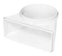 Accessoire cuisinière et plaque de cuisson M2CKCF03U Blanc Branchement vertical rond (D 150) a rectangulaire (220x90)