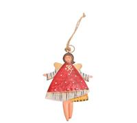 Accessoire d ' Arbre de Noël Pendentif en Forme de Fille Décoration de Signe de Bienvenue Embellissement en métal élégant pour vitrine de Magasin de Noël