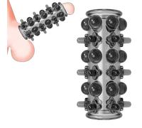 Accessoire De Bague De Formation De Pilates IntéRieure en Silicone Circulaire Noir MâLe avec Surface TexturéE pour AméLiorer La Durabilité