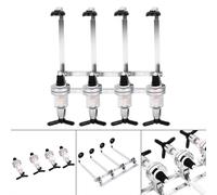 Accessoire de bar 4 bouteilles de spiritueux Support mural rotatif pour bouteilles Dispenser Rack