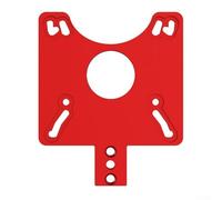 Accessoire de base de fraisage rond pour défonceuse, gabarit de coupe circulaire en alliage d'aluminium avec design à démontage rapide, support de rainure de fraisage de précision pour le travail du