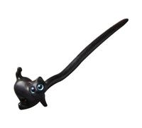 Accessoire de bâton de cheveux en bois - Épingle à cheveux de chat en bois de santal naturel, bâton de cheveux vintage | Bijoux de cheveux en ébène, épingle à cheveux au Design de chat mignon, d