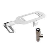 Accessoire de bidet pour nettoyage automatique - Doubles buses rétractables - Bidet non électrique - Pression d'eau réglable - Pulvérisateur de bidet