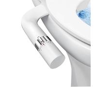 Accessoire de bidet ultra fin for siège de toilette, double buse, pression d'eau réglable, pulvérisateur non électrique Guardget(3-8 Europe FR ES NL)