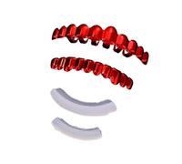 Accessoire de bouche de cosplay Vampire en rouge, 10 dents | Explication sur la scène de la fête