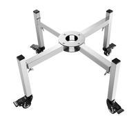 Accessoire de Brasero - DUOKU - Support Ajustable 38-68,6 cm - Acier Inoxydable - Léger - Roulettes