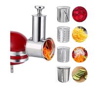 Accessoire de broyeur de trancheuse en acier inoxydable 304 compatible avec les mélangeurs KitchenAid, accessoires de râpe à fromage et légumes lavables au lave-vaisselle