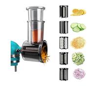 Accessoire de broyeur for trancheuse Compatible avec le mélangeur KitchenAid-râpe à fromage à 5 lames et accessoires for trancheuse de légumes