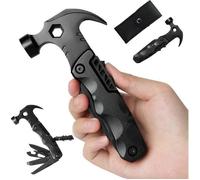 Accessoire de camping multifonction 13 en 1 - AMOUNE - Marteau standard - Noir - Outil tout-en-un