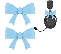 Accessoire de casque en silicone - Décoration de casque - Nœud décoratif pour femme, joueur, adolescente, petite amie, employée de bureau, épouse