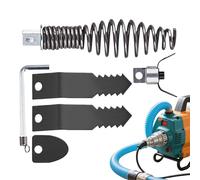 Accessoire De Chaine Pour Furet De Canalisation - Set Combiné De Nettoyage Et Découpage De Conduites - Outil de Plomberie avec Clé pour Réparation et Entretien Domestique, Salle de Bains et Cuisine