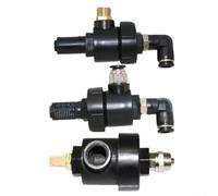 Accessoire de changement de pneu coudé de valve d'échappement rapide offrant un soulagement efficace de la pression d'air et un écrasement des billes (C)