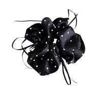 Accessoire de cheveux avec nœud papillon, couvre-chef élastique à points ronds, et blanc, pour femmes et, attaches de cheveux simples