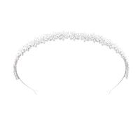 Accessoire de cheveux de princesse à cinq points avec zircon brillant et alliage de cuivre pour la célébration de mariage, fête d ' anniversaire, couronnes de cheveux en flocon de neige