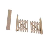 Accessoire de clôture de Jardin 1: 12 pour pièces de Maison à l ' échelle, Panneaux de Porte Aspect Bois Naturel, Bordures de Cour, scènes d ' entrée, présentoirs de Collection, Maisons de poupée de
