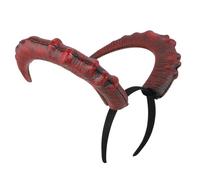 Accessoire de Coiffe à Cornes Maléfiques Fête Halloween PU Léger Carnaval | Serrage Tête Diable en Pu, Confort Pratique, Accessoire Carnaval pour Soirée Costumée et Déguisement