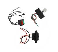 Accessoire de commutateur de pulvérisateur électrique avec port de charge 12 V DC, double interrupteur d'alimentation et contrôleur de vitesse, capuchon rabattable à ressort, connexion filaire pour la