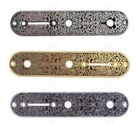 Accessoire de contrôle de pont de guitare pour guitares électriques Tele Classic Esthétique avec construction (Noir)
