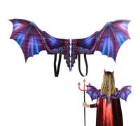 Accessoire De Costume Ailes De Dragon - Accessoire En Tissu Non Tissé 45x90 Cm | Ailes De Cosplay D'halloween, Tenue Décorative De Carnaval Pour Et Adultes, Fête De La Renaissance, Thème Anima