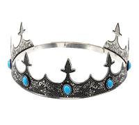 Accessoire de Costume Cosplay Vintage en Métal, Couronne pour Hommes | Style Rétro Classique, Léger pour Têtes Masculines, Mariage et Soirées à Thème, Finition Royale
