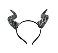 Accessoire de costume de bandeau en corne de, Silver | Couvre-chef en corne du diable pour les événements sur scène