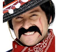 Accessoire De Costume Moustache Noire Mexicaine