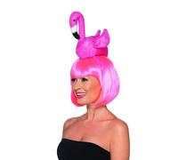 Accessoire De Costume Pour Fête En Tête De Flamant Rose Pour Adulte Neuf