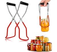 Accessoire de cuisine - AMOUNE - Pince de Lève-bocal - Acier inoxydable - Rouge - Pour bocaux chauds