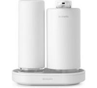 Brabantia - Ensemble Distributeur de Savon SinkStyle avec 2 Distributeurs Élégants pour Savon à Main et à Vaisselle, Plateau Texturé et Distributeur de Liquide Vaisselle - 2 x 200 ML