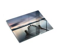 Accessoire de cuisine : Couvercle en verre et planche 40x30 cm Quai du lac