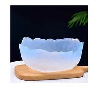 Accessoire de cuisine moderne Assiette de fruits en verre maison salon table basse assiette collation melon bol secs rose bleu vert dégradé(Blue,Petit)