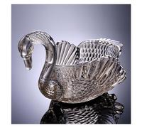 Accessoire de cuisine moderne Assiettes à fruits en verre, plateau de rangement for salades et desserts, décoration créative for la maison, plateaux bonbons aux secs(Transparent)