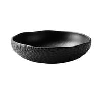Accessoire de cuisine moderne Coupe à fruits décorative en céramique texturée for la cuisine et le salon(Noir)