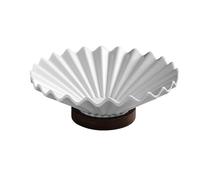 Accessoire de cuisine moderne Coupe à fruits égouttable en forme de coquille Saint-Jacques, grande capacité, for la cuisine ou le salon, idéale for servir des baies(Grand)