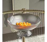 Accessoire de cuisine moderne Plateau à fruits maison salon Table basse panier plateau bonbons de Placement collation avec Base(Grigio)