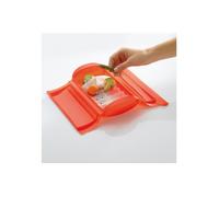 Lékué Plateau cuiseur vapeur micro-ondes 1-2 portions Rouge