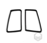 Accessoire de décoration d'intérieur de voiture en fibre de carbone compatible avec BMW Série 3 E90 2005-2012 (Paino noir, cadre de sortie d'air du tableau de bord)