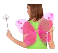Accessoire de déguisement - Ailes Papillon - Éco-responsable - Fuchsia - Pour enfants à partir de 3 ans