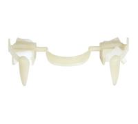 Accessoire de déguisement - Canines rétractables - Confortables - Faciles à mettre - Blanc