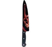 Accessoire de déguisement - couteau boucher jouet assassin frisson 37cm noir - générique 16448 Rouge G