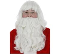 Accessoire De Déguisement De Père Noël Avec Barbe De Luxe Et Perruque De Santa