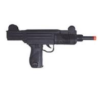 Accessoire de déguisement - fusil mitrailleur uzi sonore plastique 38cm noir - guirca 18429 Noir G