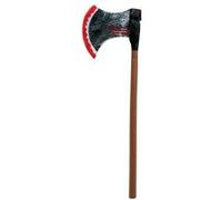 Accessoire de déguisement - hache bûcheron plastique lame ensanglantée 62cm - unimasa 200409 Marron G