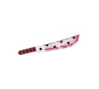 Accessoire de déguisement - machette couteau plastique ensanglanté clown 56cm - ptitclown 59770 Rouge G