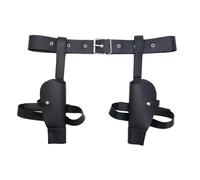 Accessoire de déguisement pour cosplay Halloween 2025, étui pour revolver de cowboy, pour LARP, costume de cowboy, accessoire pour ceinture pour jeunes, Noir , Taille unique