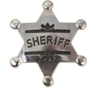 Accessoire de déguisement - P'Tit Clown Déguisement - Étoile de Shériff - Métal - 5x5cm - Gris