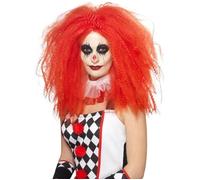Smiffy's Perruque clown plissée rouge Halloween