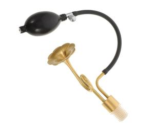 Accessoire de Diffuseur D’arôme en Laiton, Forme Trompette | Bouchon de Flacon 2,2cm, Module Démontable avec Poire Caoutchouc, Finition Polie pour Essai