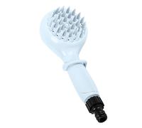 Accessoire de Douche pour Chien,Brosse de Bain pour Chien avec Brosse Douce et Adaptateurs,Accessoire de Douche pour Animaux de Compagnie pour Lavage des Animaux,Gommage,Massage et Toilettage